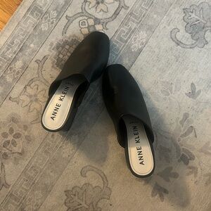 Anne Klein Black Mules